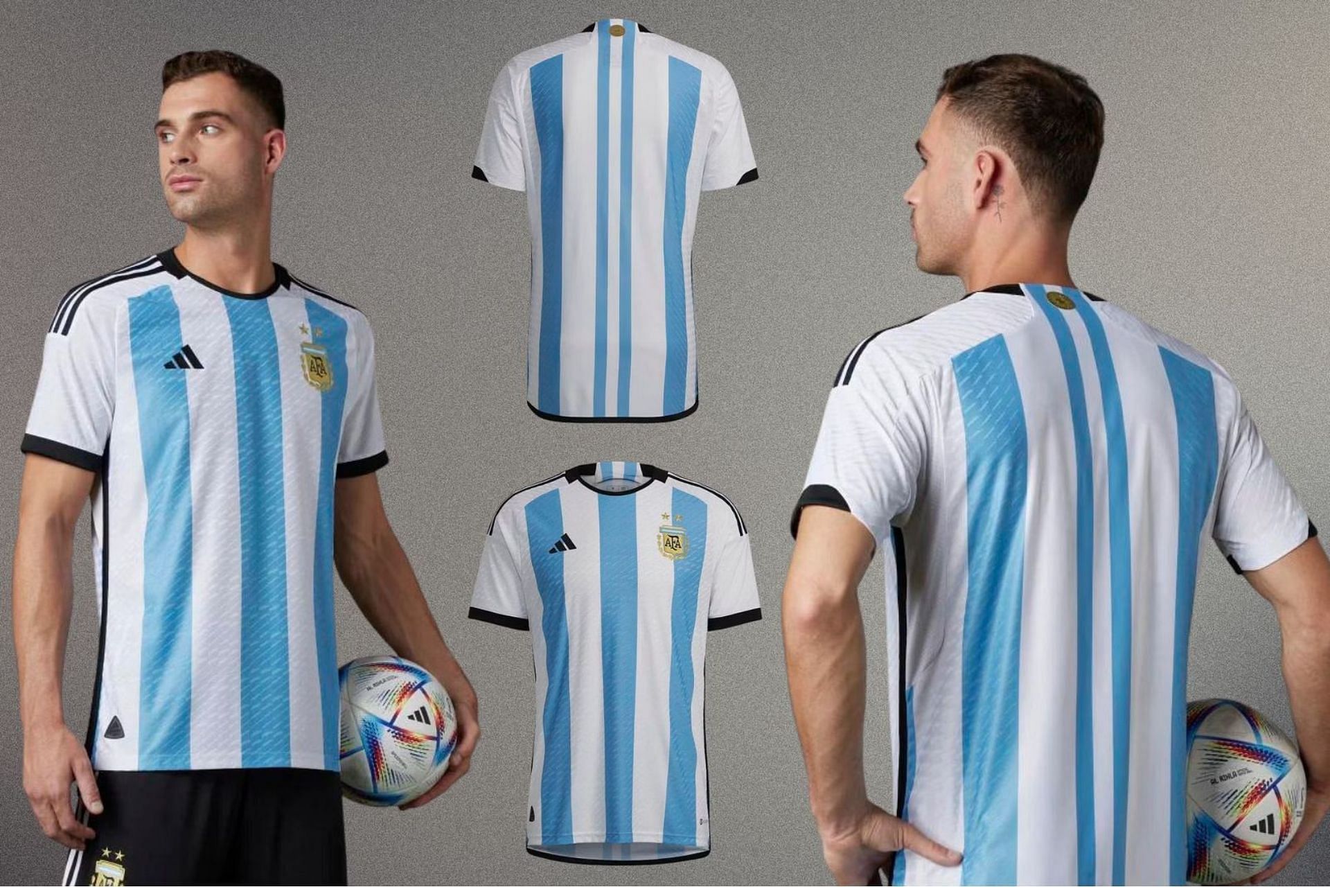 ARGENTINA 2014 WORLD CUP FINALS AUTHENTIC ADIDAS JERSEY HOME SHIRT