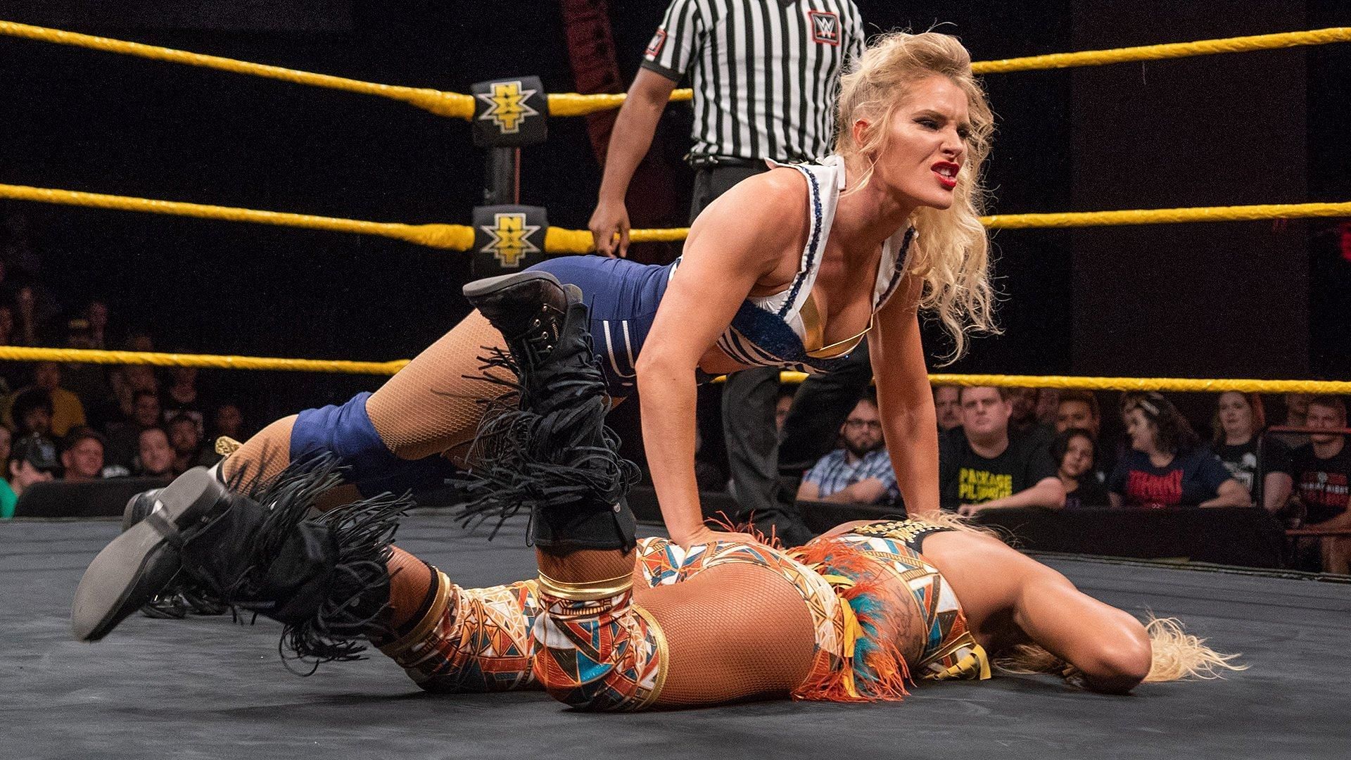 Lacey Evans was a military police officer in the Marines