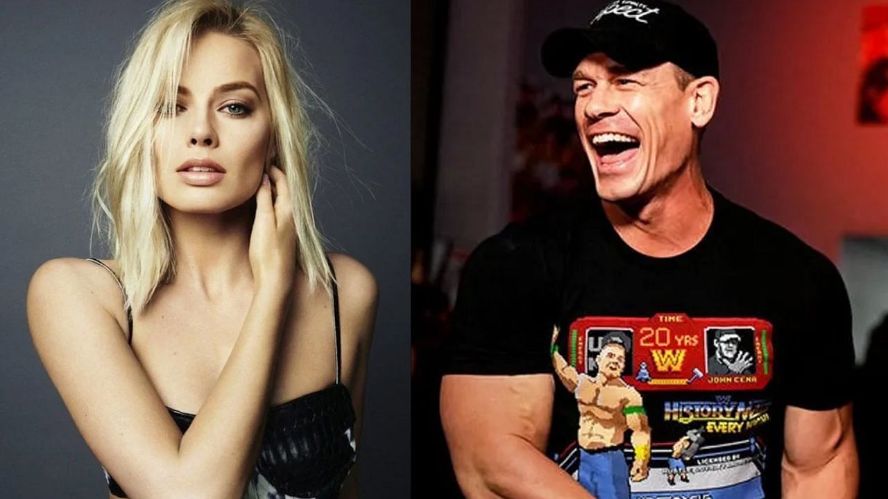 WWE Why did Margot Robbie sleep next to a John Cena cardboard cutout