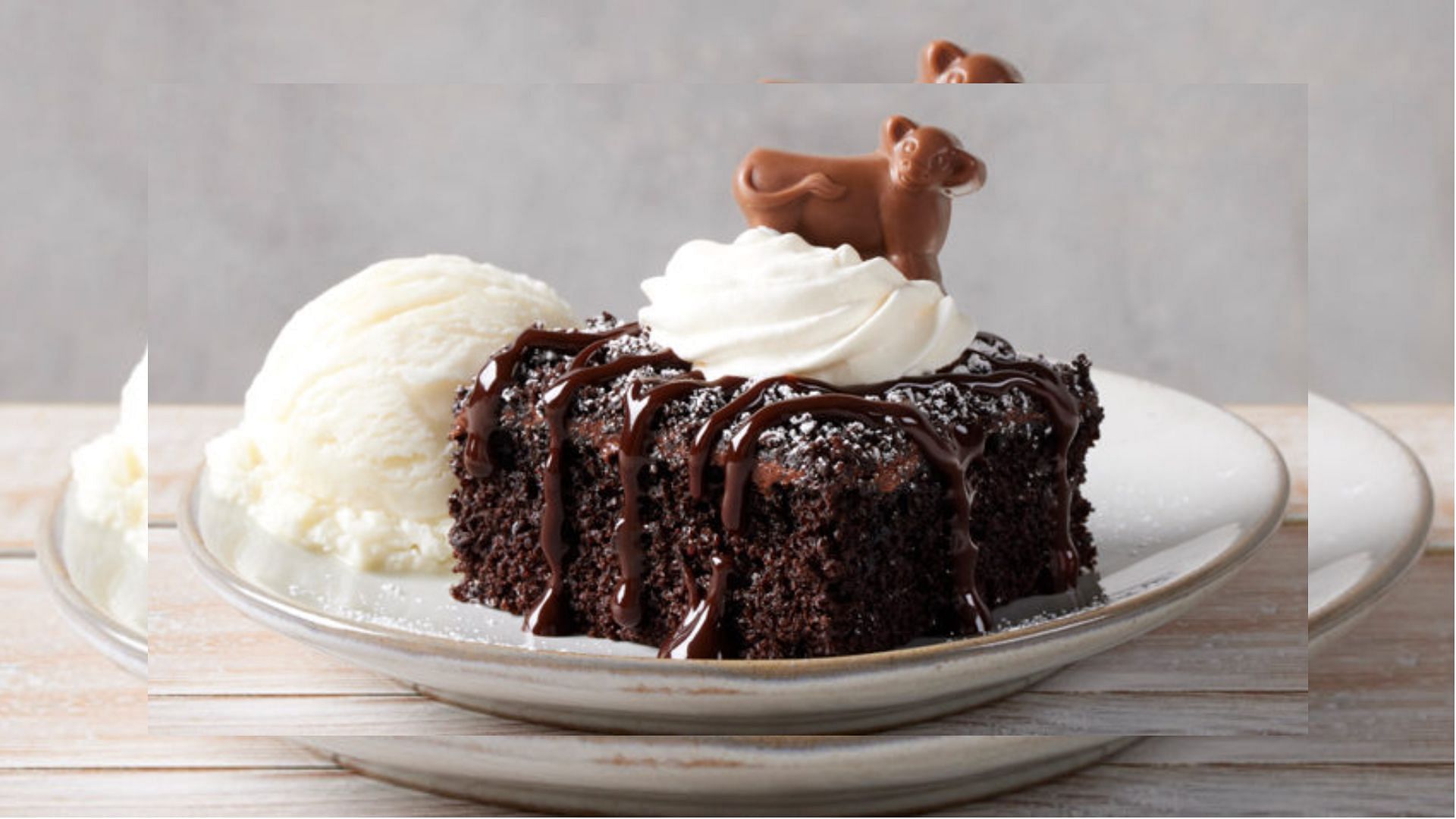 promotional image for Bob Evans&rsquo; Holy Cow Chocolate Cake (Image via Bob Evans)