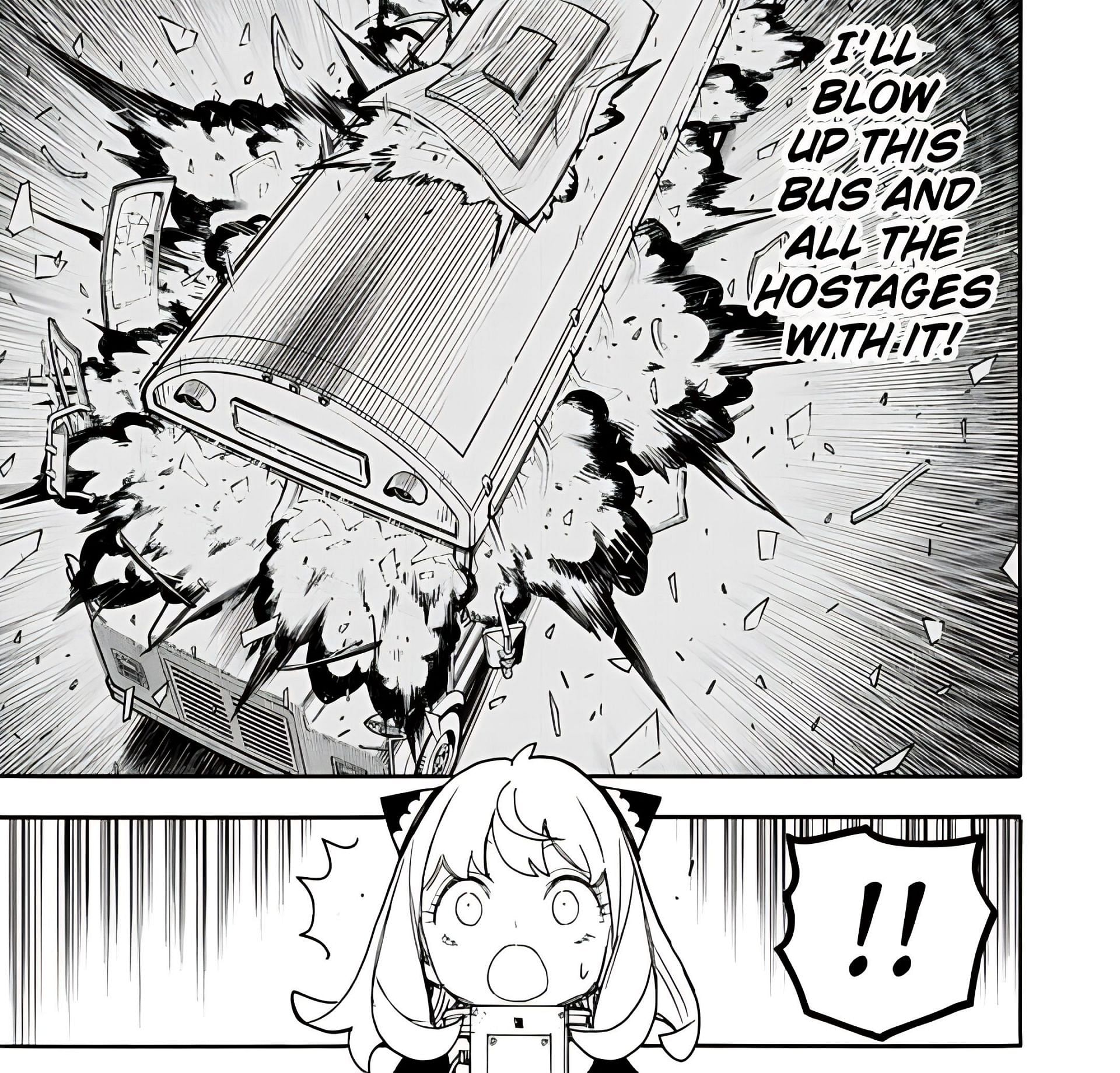 Anya learns about the bomb in Spy X Family chapter 73 (Image via Tatsuya Endo/Shueisha)