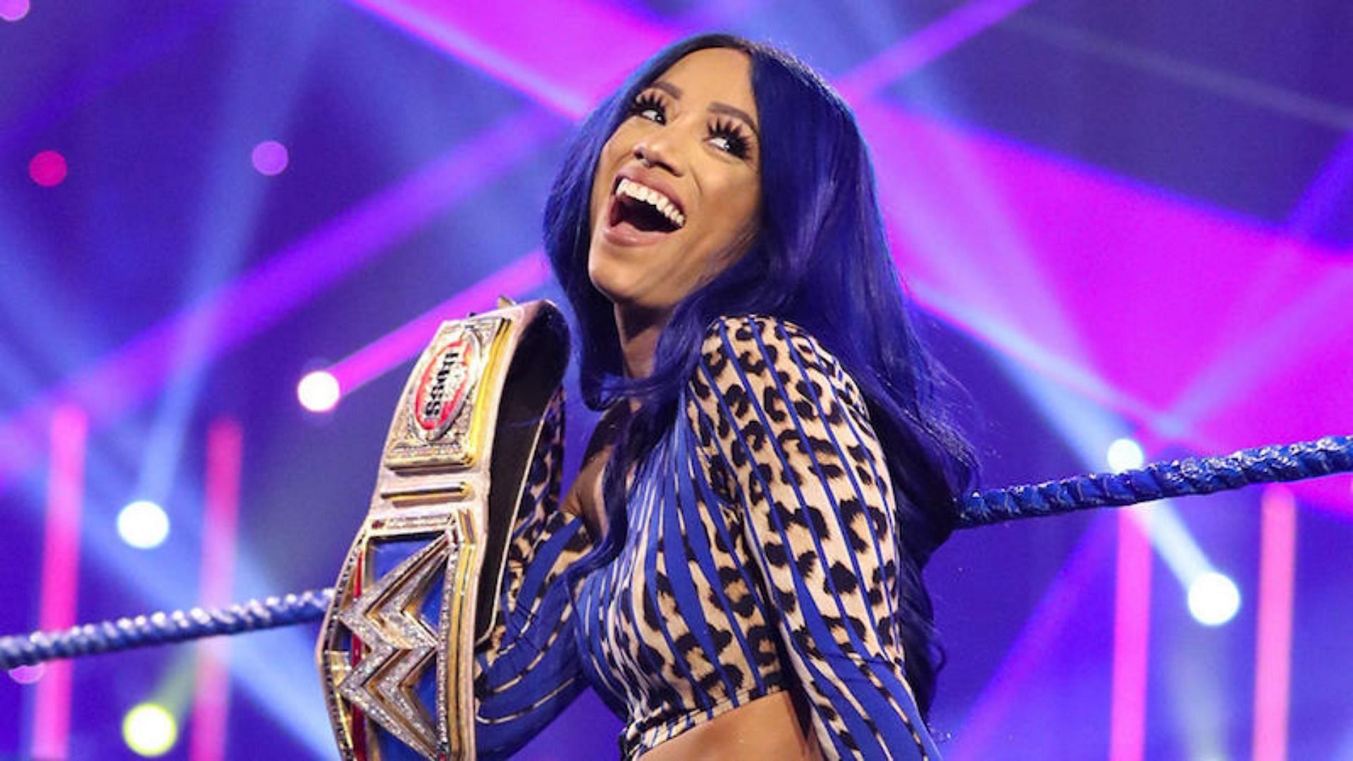 What request did Sasha Banks make to The Rock?