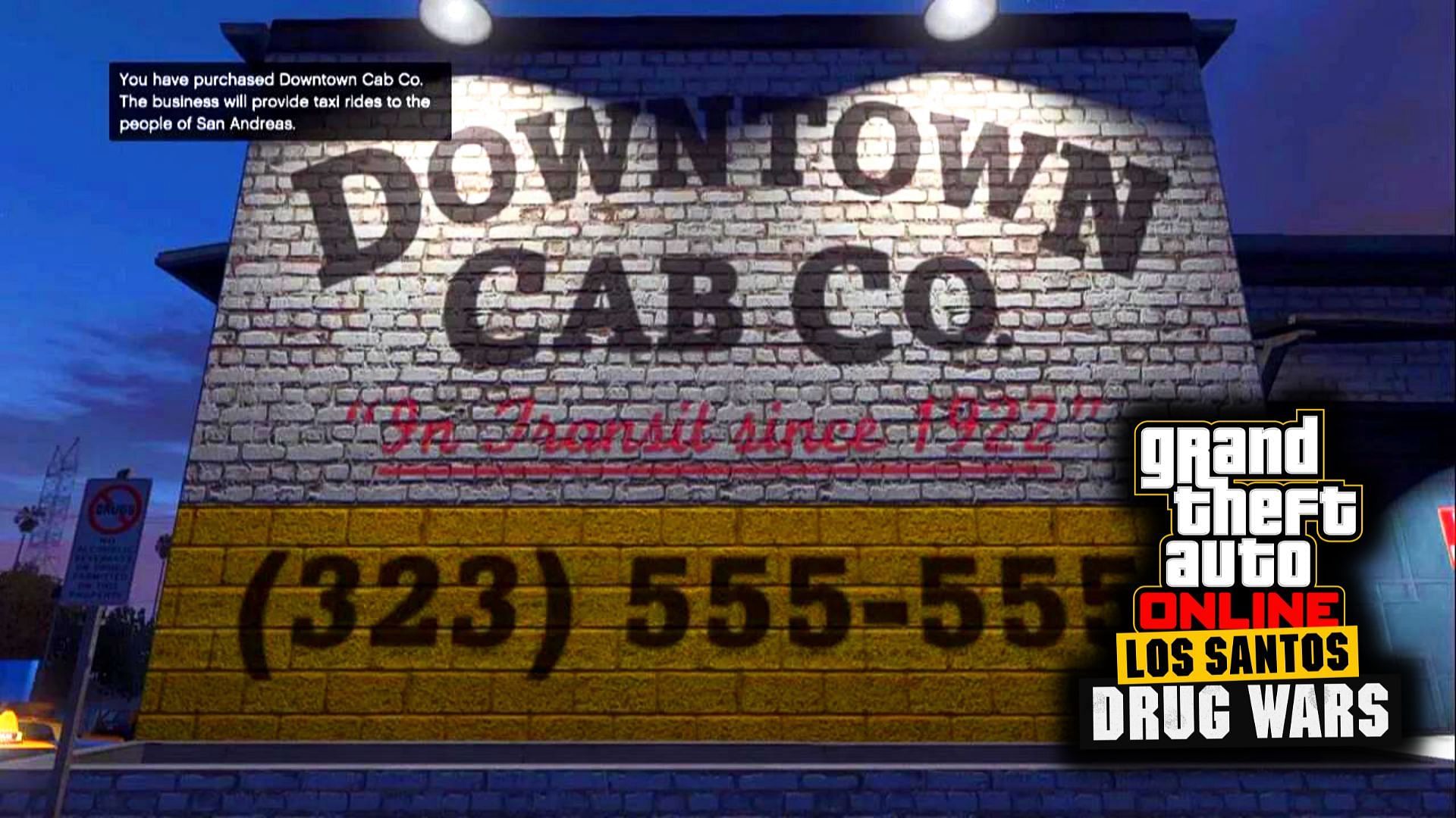 A brief about upcoming Downtown Cab Co. as GTA Online Los Santos Drug Wars update drip feed (Image via Rockstar Games)