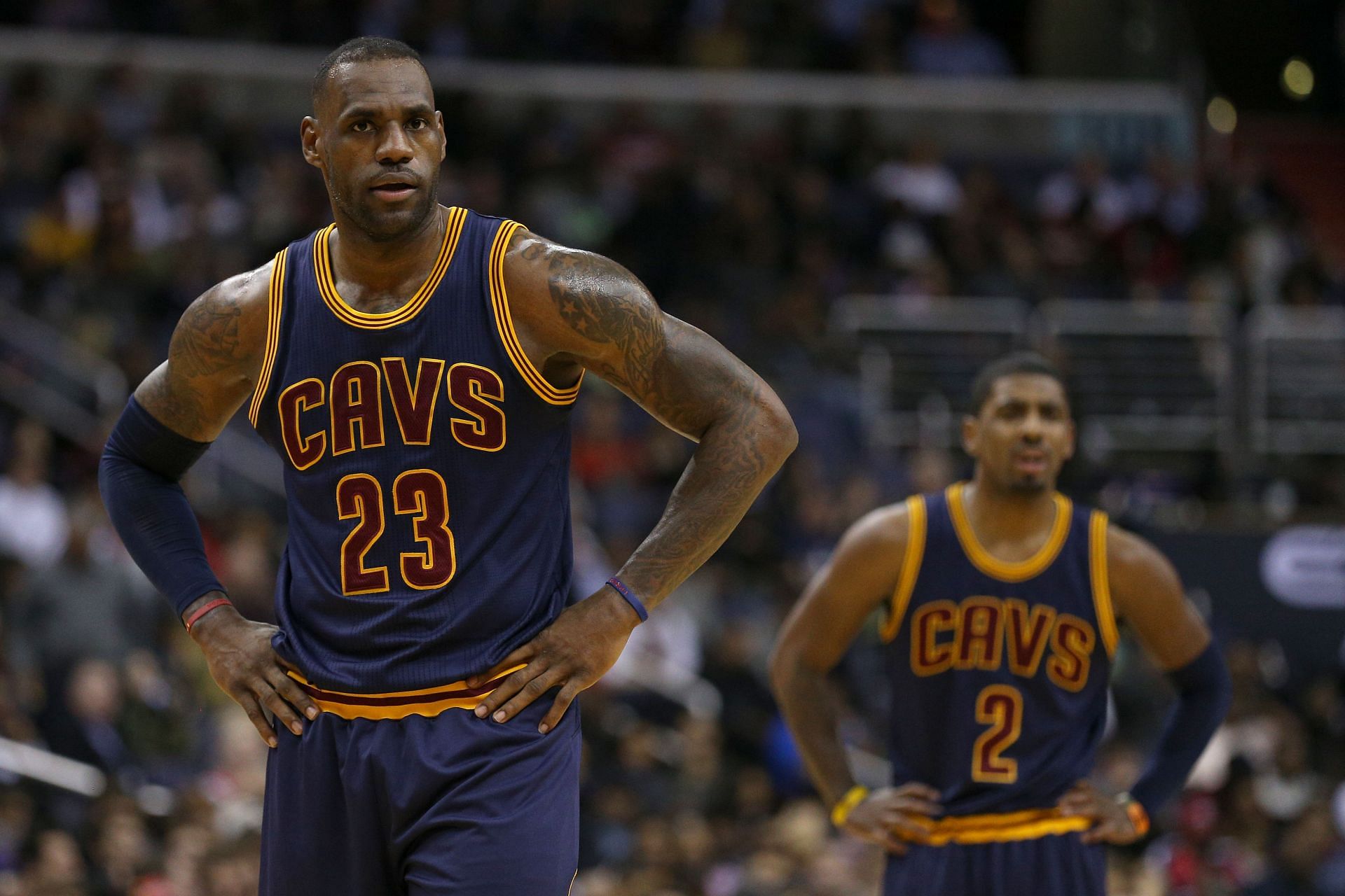 Kyrie Irving&#039;s net worth is impressive, yet still far behind LeBron&#039;s worth (Image via Getty Images)