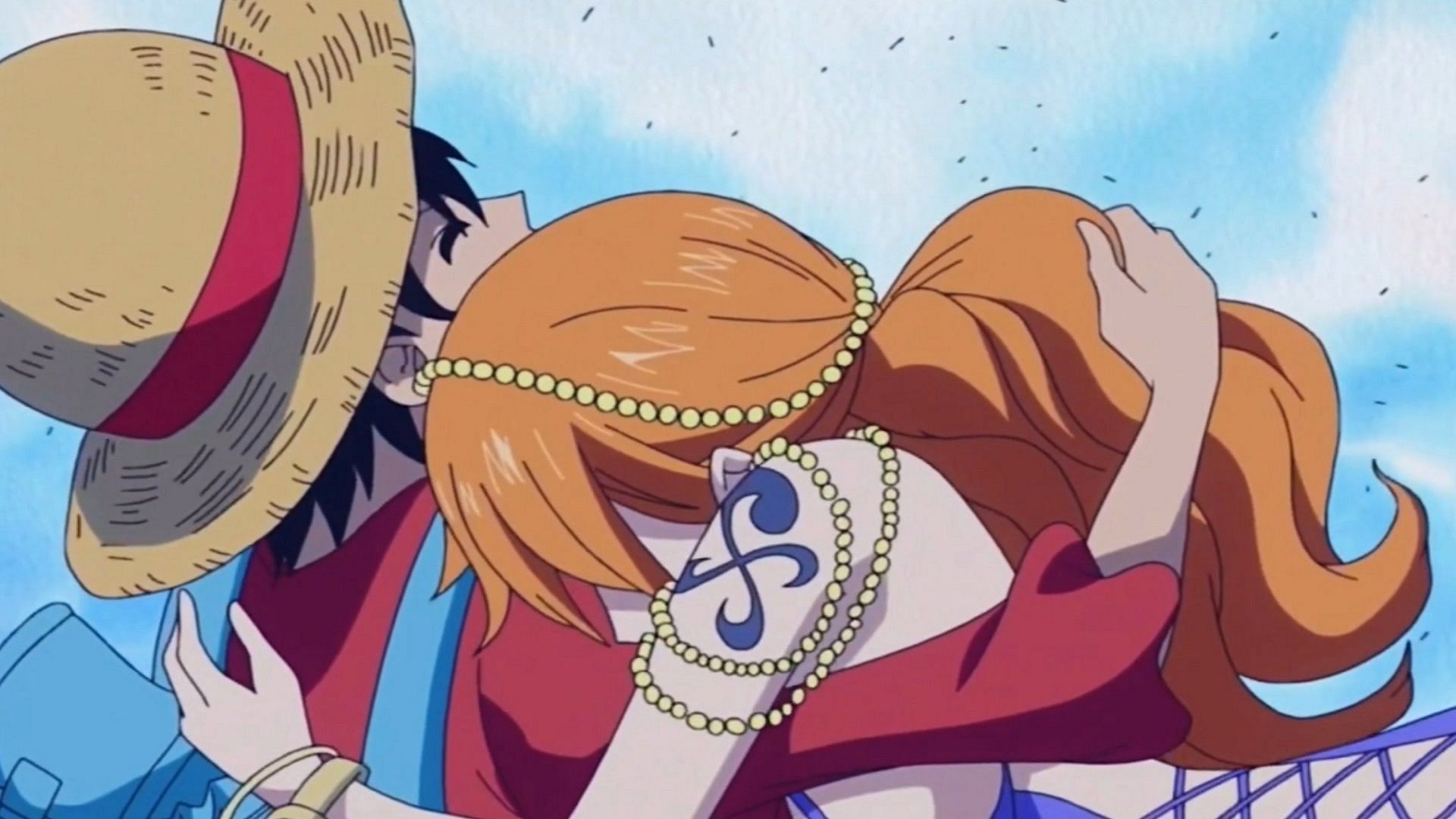 Several scenes between Nami and Luffy are rather ambiguous (Image via Toei Animation, One Piece)