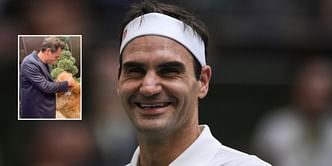 WATCH: Roger Federer makes new furry friend in New York