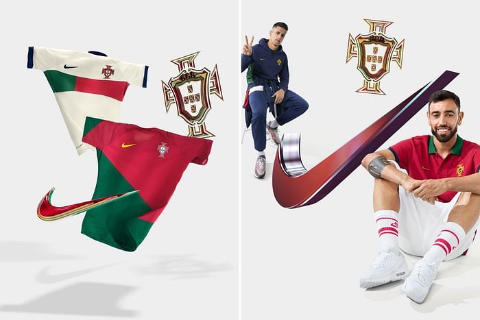 Nike Portugal WC World Cup 2022 Home Jersey - Pepper Red/Gold Dart -  Soccerium