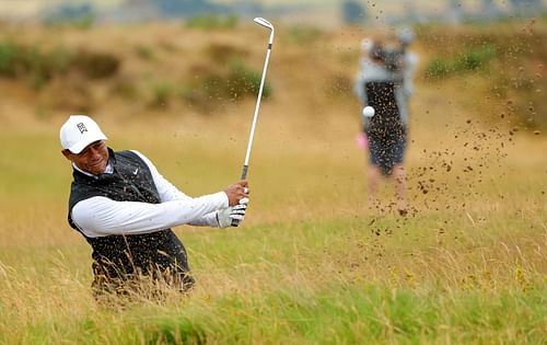 Tiger Woods at The 150th Open - Day Two (Image via Kevin C. Cox/Getty Images)