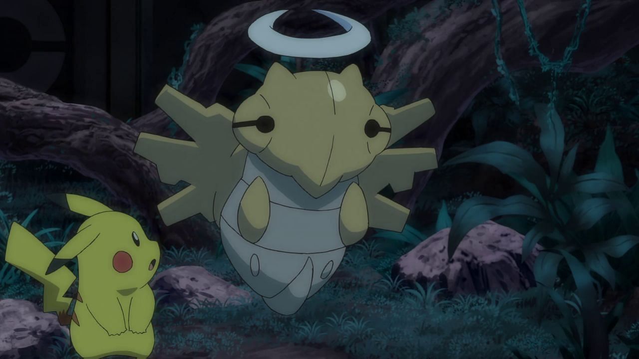 Shedinja as it appears in the anime (Image via The Pokemon Company)