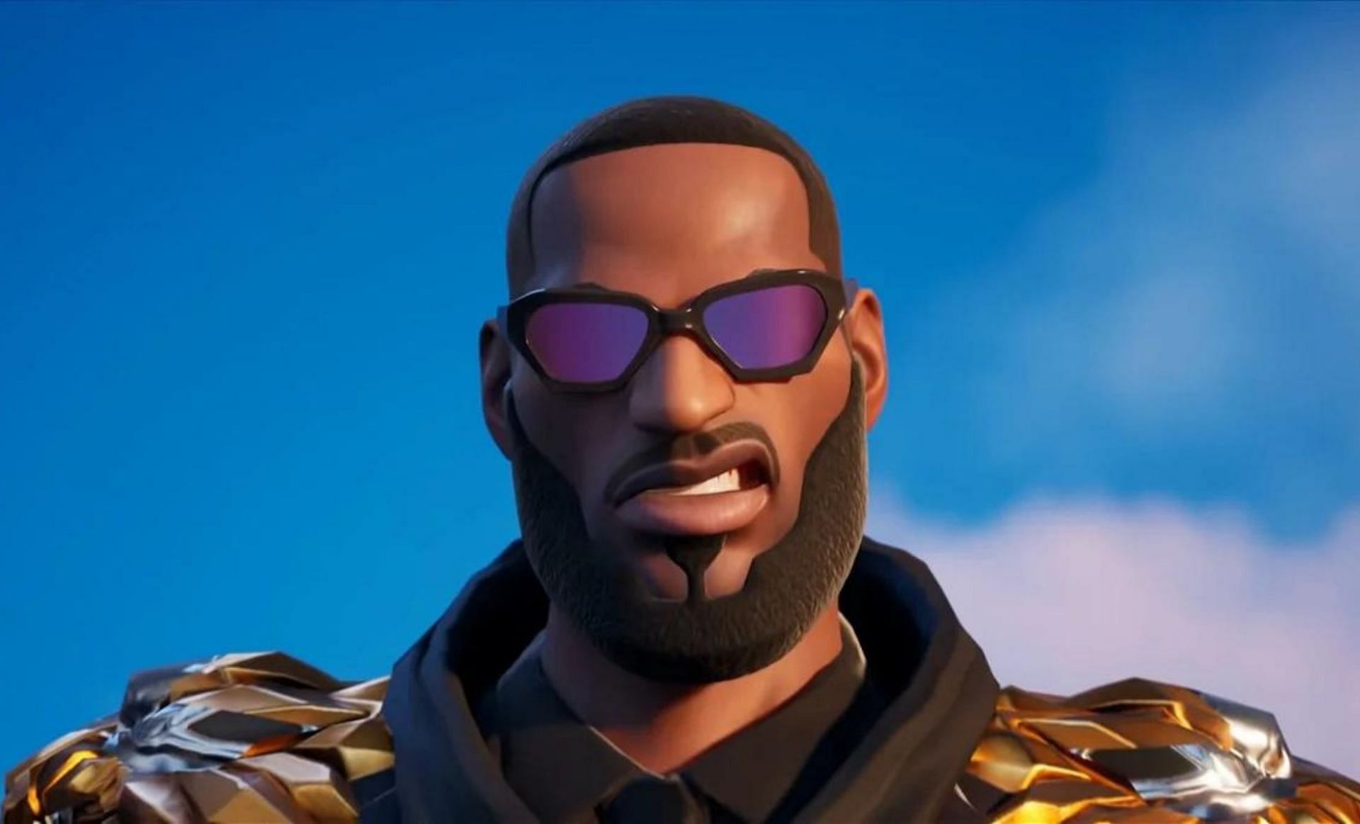 LeBron James has a style wearing glasses (Image via Epic Games)