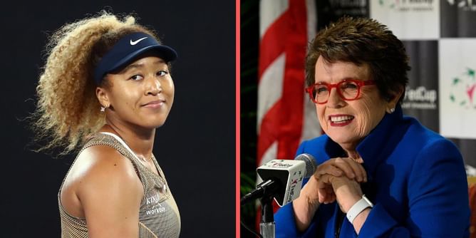 Naomi Osaka has done a lot to "break down barriers" for female athletes, says Billie Jean King
