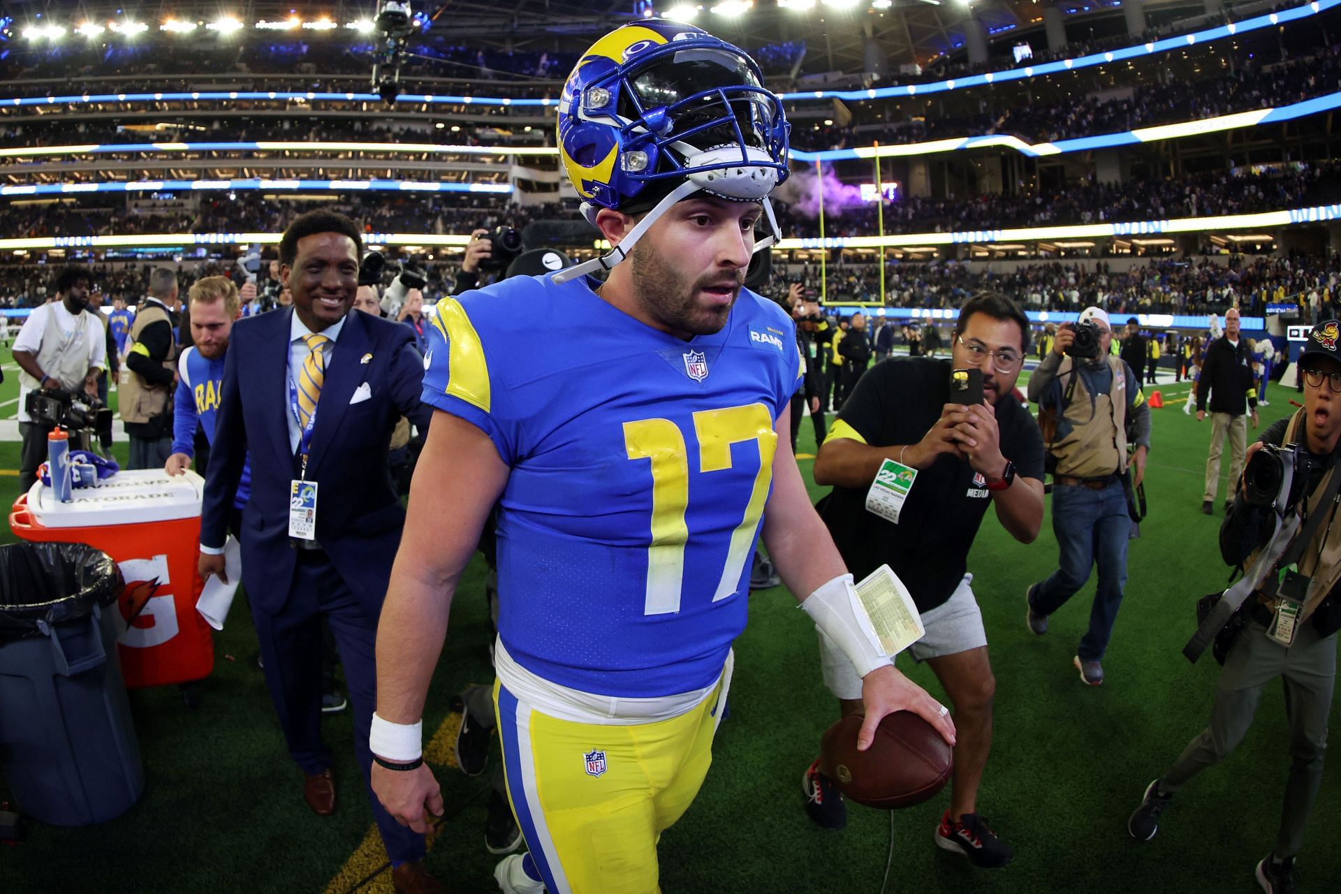 Why is Baker Mayfield playing for the LA Rams?