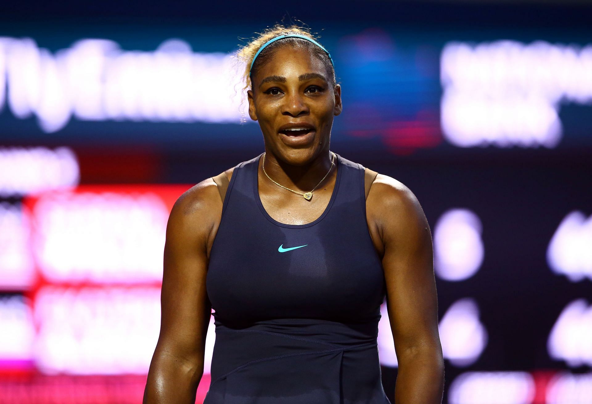 Serena Williams in action at the Rogers Cup Toronto.