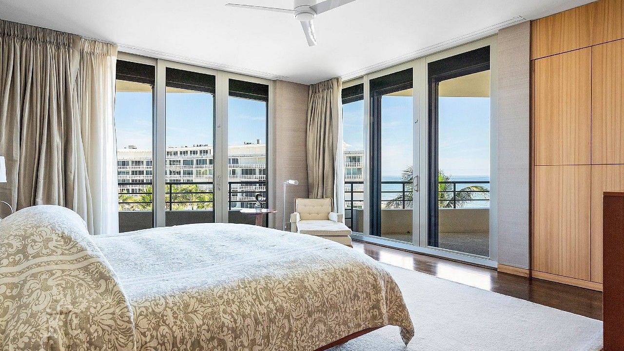 There are views of the Atlantic Ocean from all angles of Robert Kraft&#039;s penthouse.