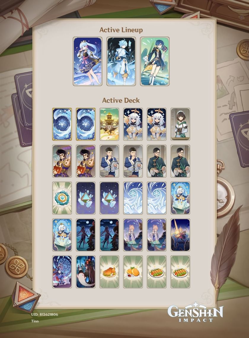 Genshin Impact TCG Best decks for winning Genius Invokation