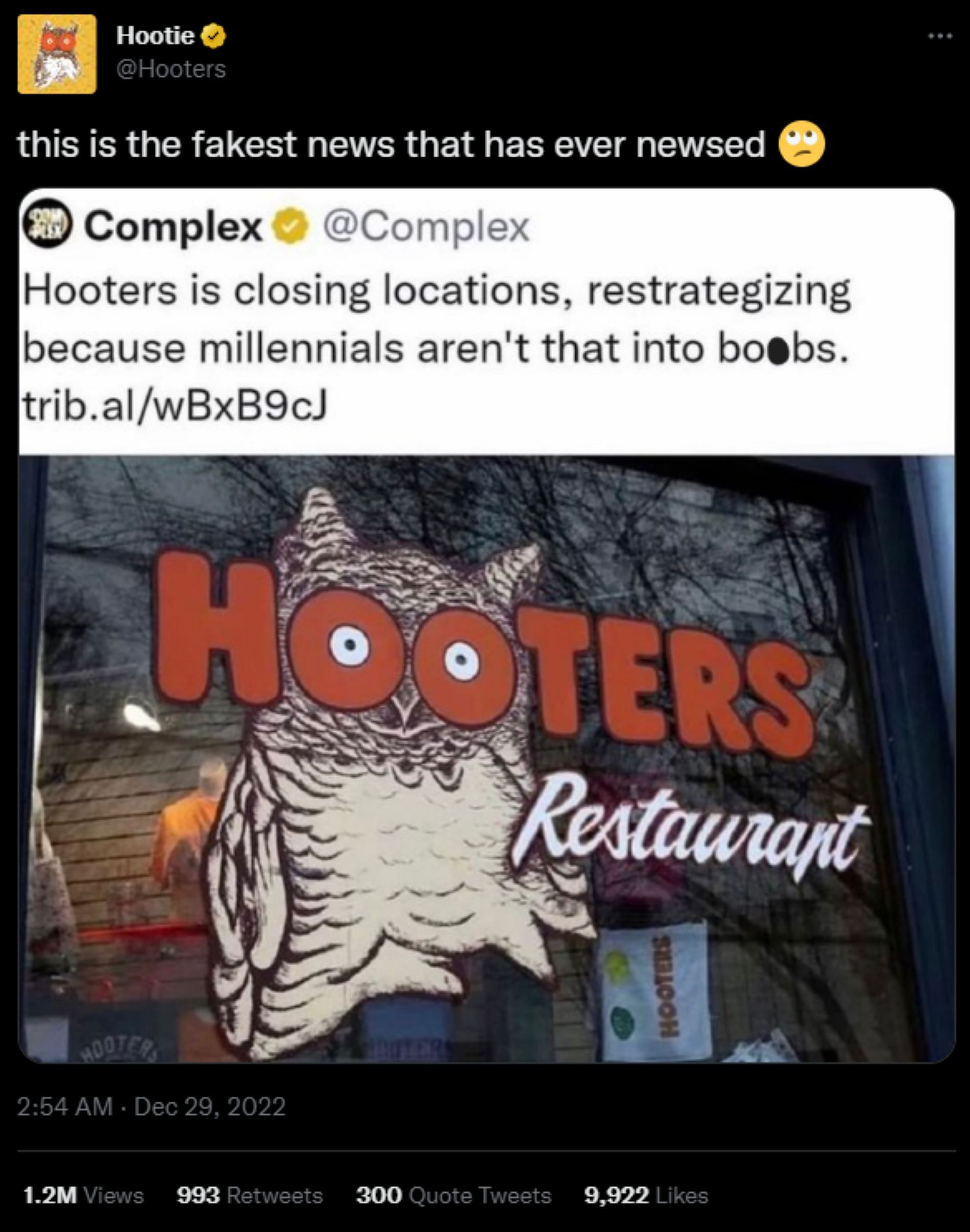 Restaurant responds to rumors of shut down and rebranding (Image via Twitter)