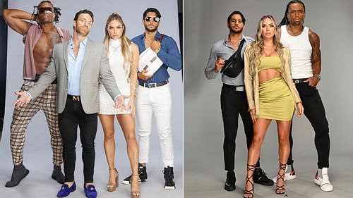 Maximum Male Models with LA Knight (left) and in their current incarnation