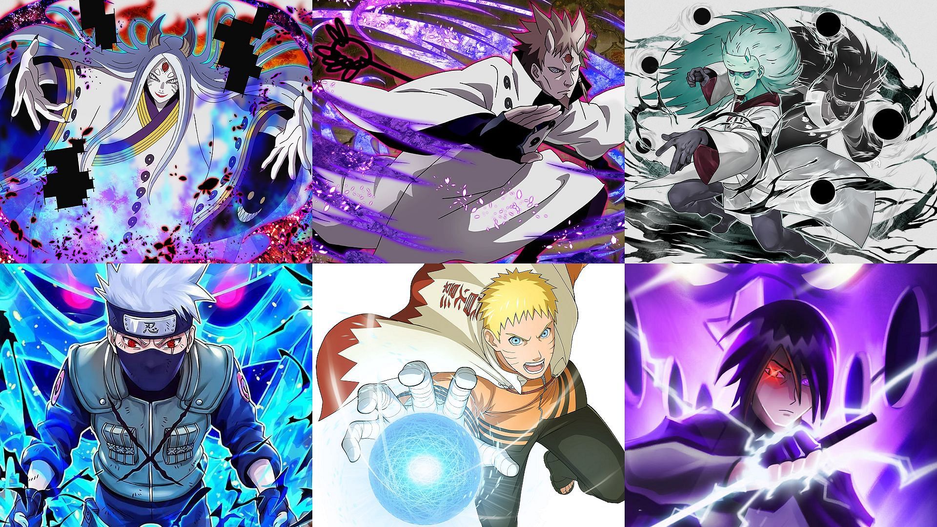 Kaguya, Hagoromo, Madara, Kakashi, Naruto, and Sasuke are the strongest characters in the series (Image via Studio Pierrot, Naruto)