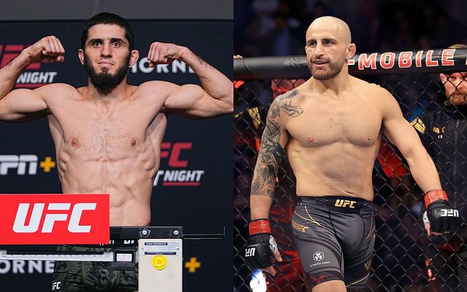Islam Makhachev has an eight-word message for "short guy" Alexander Volkanovski as he starts fight camp
