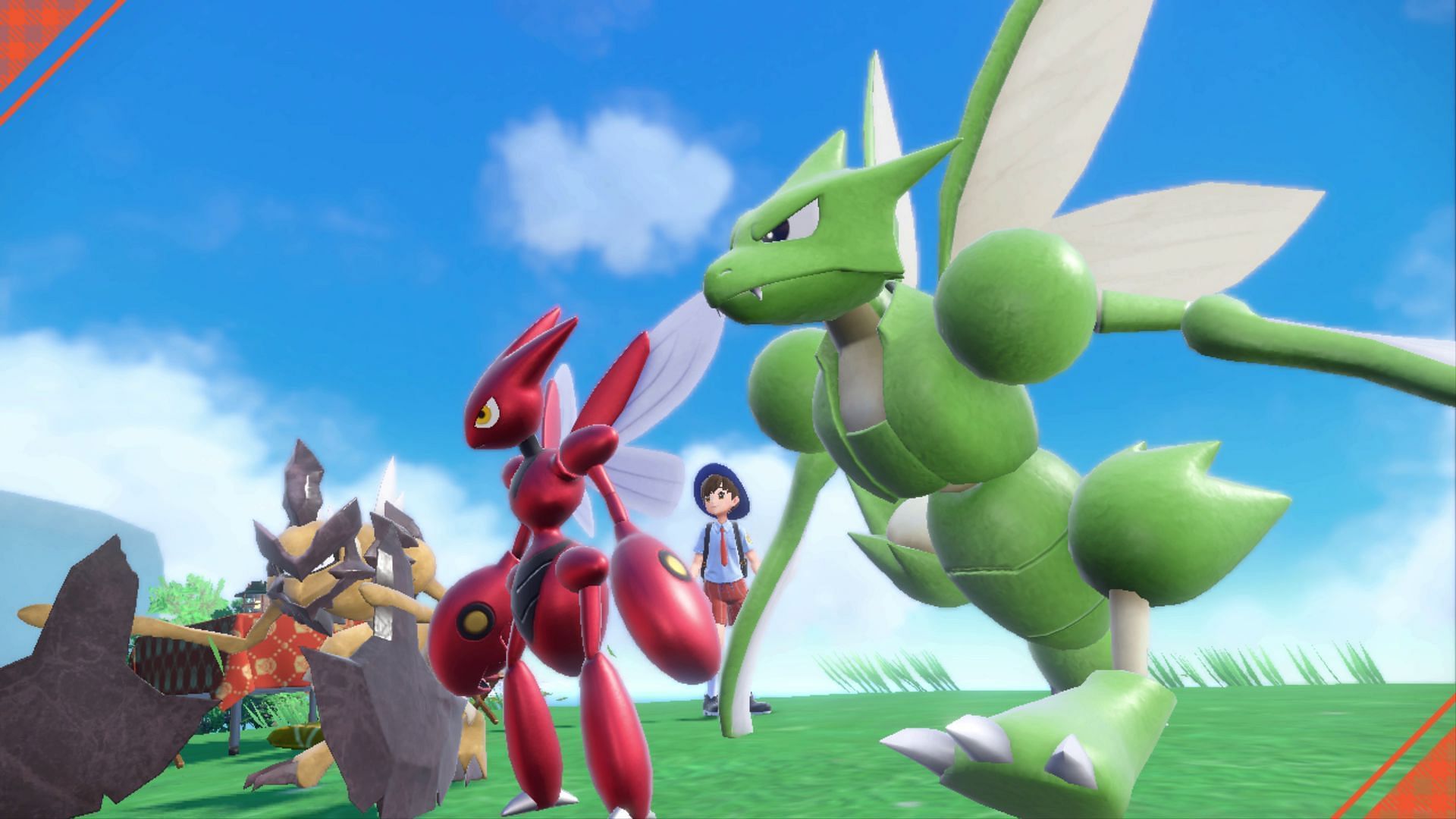 Bug-types about to start a battle in Pokemon Scarlet and Violet (Image via Nintendo)