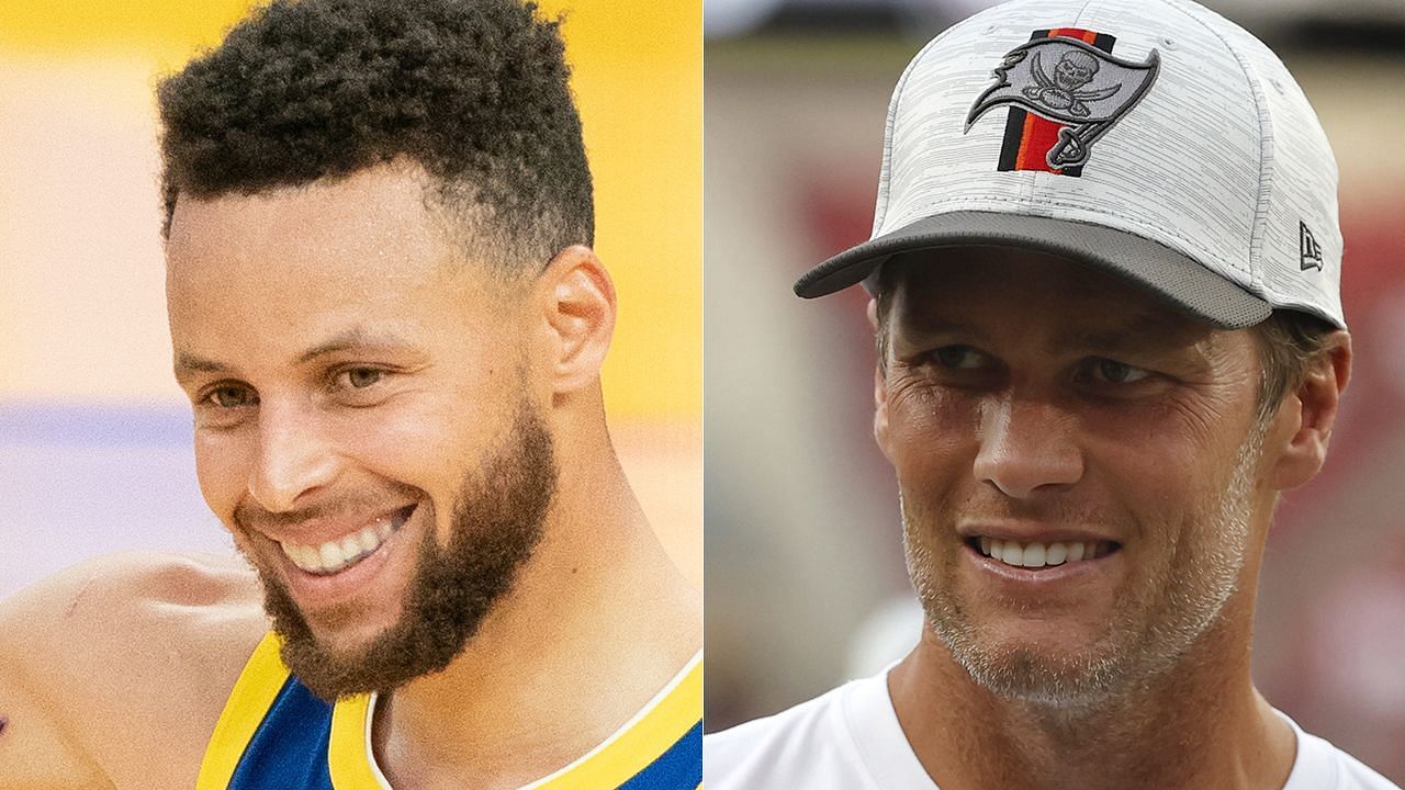 NBA and NFL stars Steph Curry and Tom Brady