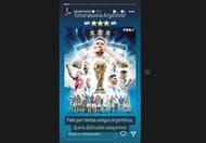 Screen grab from the World No. 2's Instagram