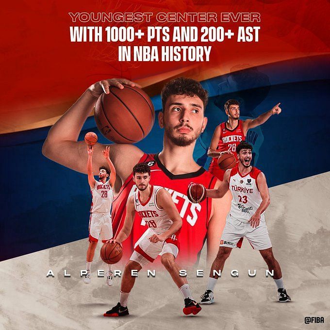 Alperen Sengun Becomes Youngest Center With 1000 Points And 200 Assists