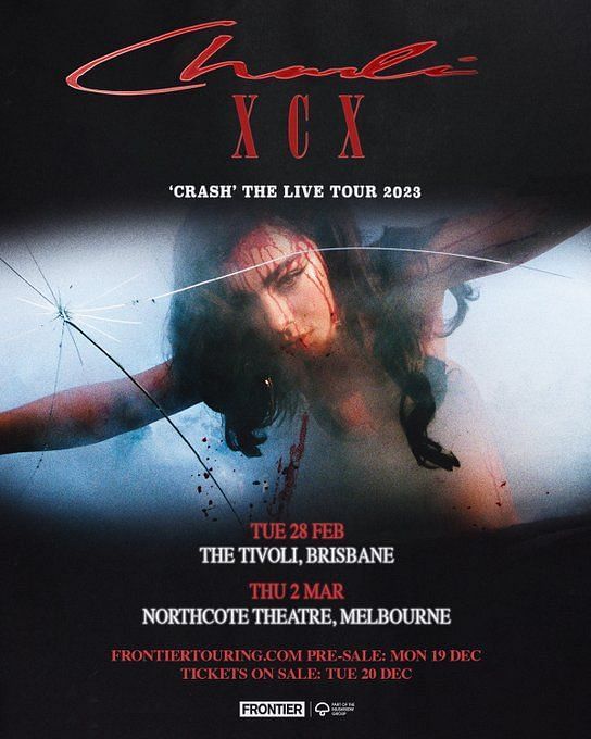 charli xcx tour dates 2023