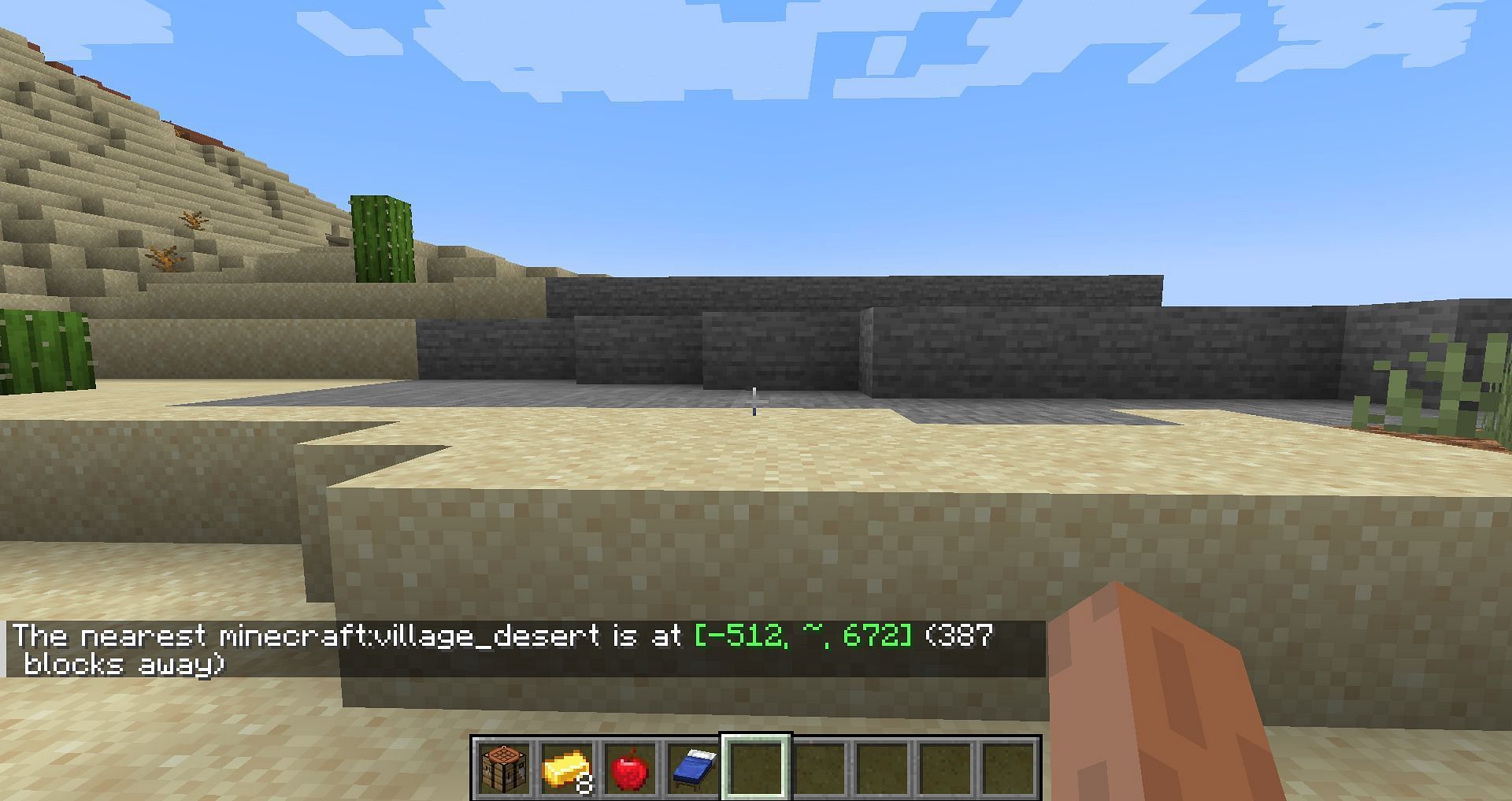 Using the Locate command is one more great way (Image via Mojang)
