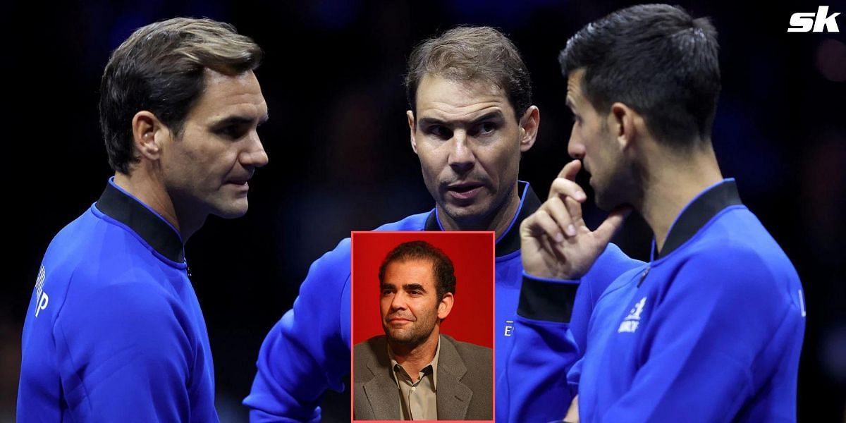 Tennis journalists compare Pete Sampras with Roger Federer, Rafael Nadal, and Novak Djokovic.