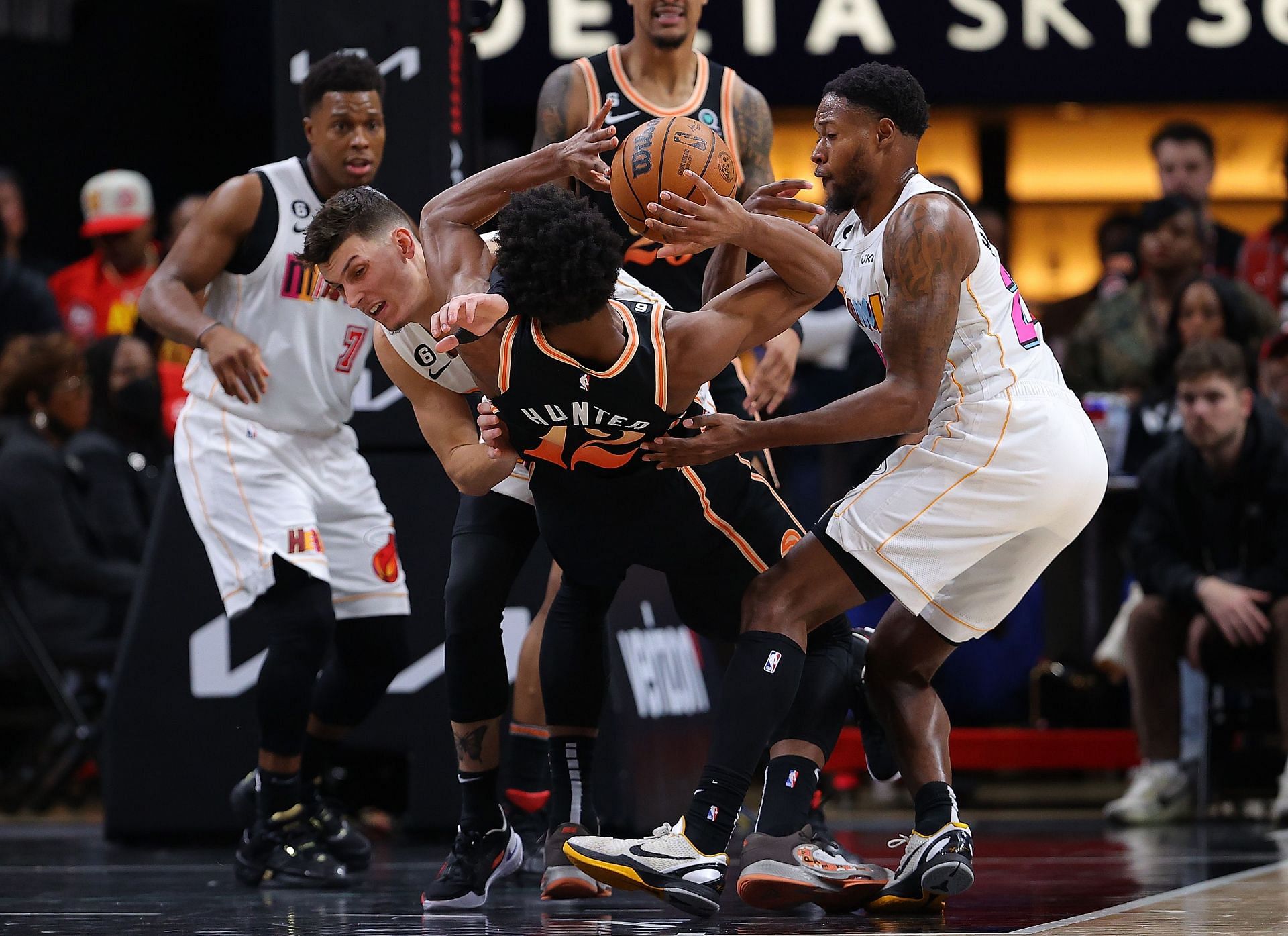 DeAndre Hunter of the Atlanta Hawks will be out for a week.