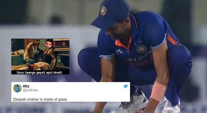 “Deepak Chahar is made of glass” – Fans react as Indian seamer gets injured again in second ODI vs Bangladesh