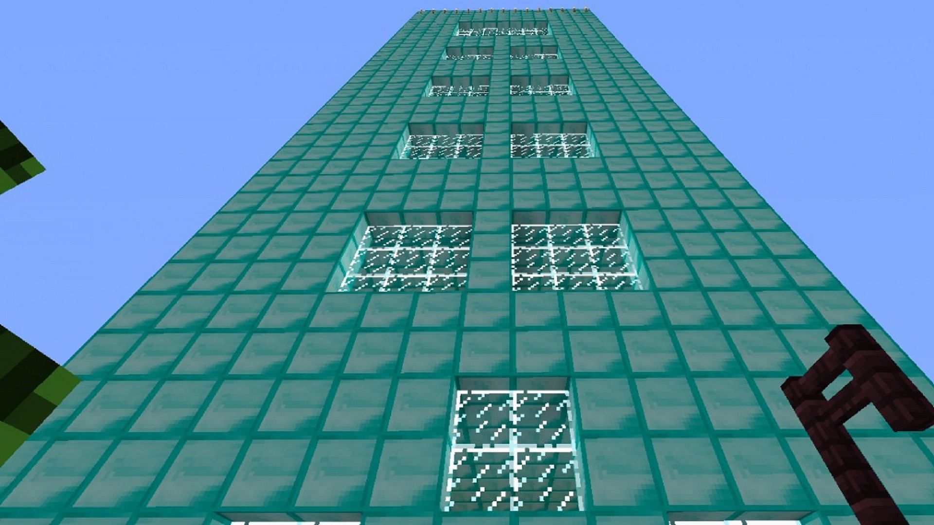 Diamond blocks look great and are highly resilient (Image via mysteriousangel/Planet Minecraft)