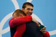 Michael Phelps and Caeleb Dressel (Image: Getty)