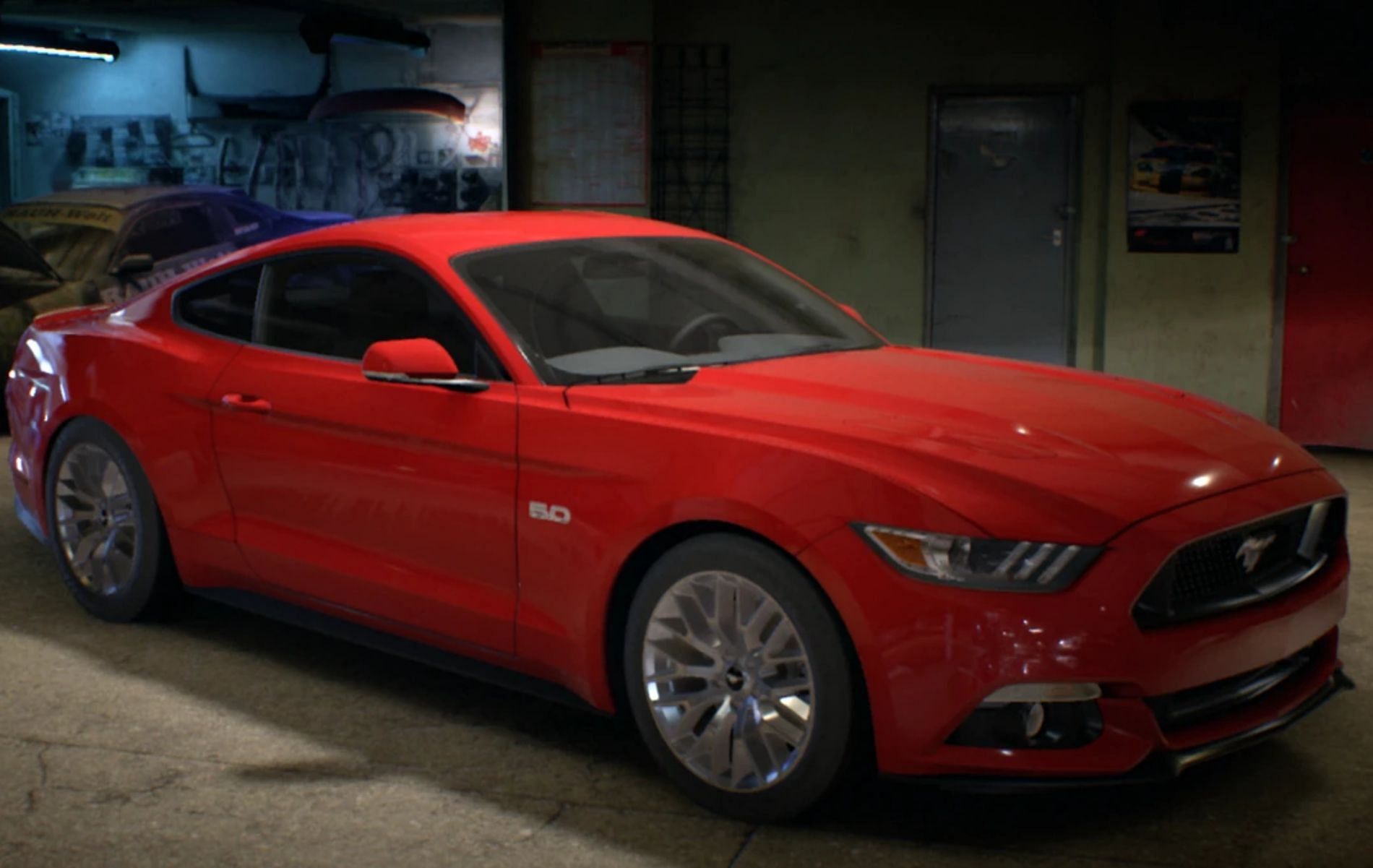Boss around the tracks of Need for Speed Unbound with the Ford Mustang GT 2015 (Image via Criterion Games)