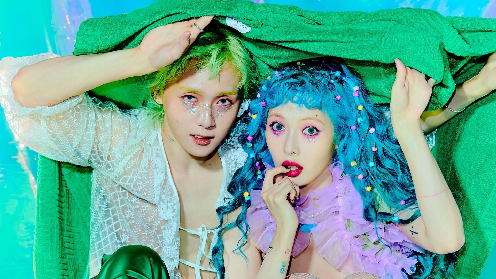 HyunA and Dawn Ping Pong Teaser image. (Image via Twitter/@OfficialPnation)