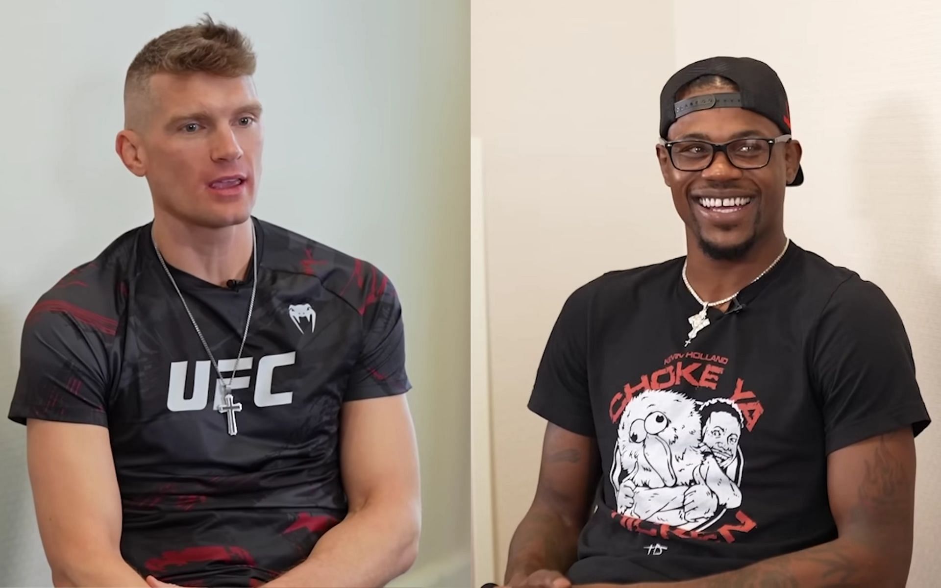 Stephen Thompson (left), Kevin Holland (right) [Images courtesy of UFC on YouTube]