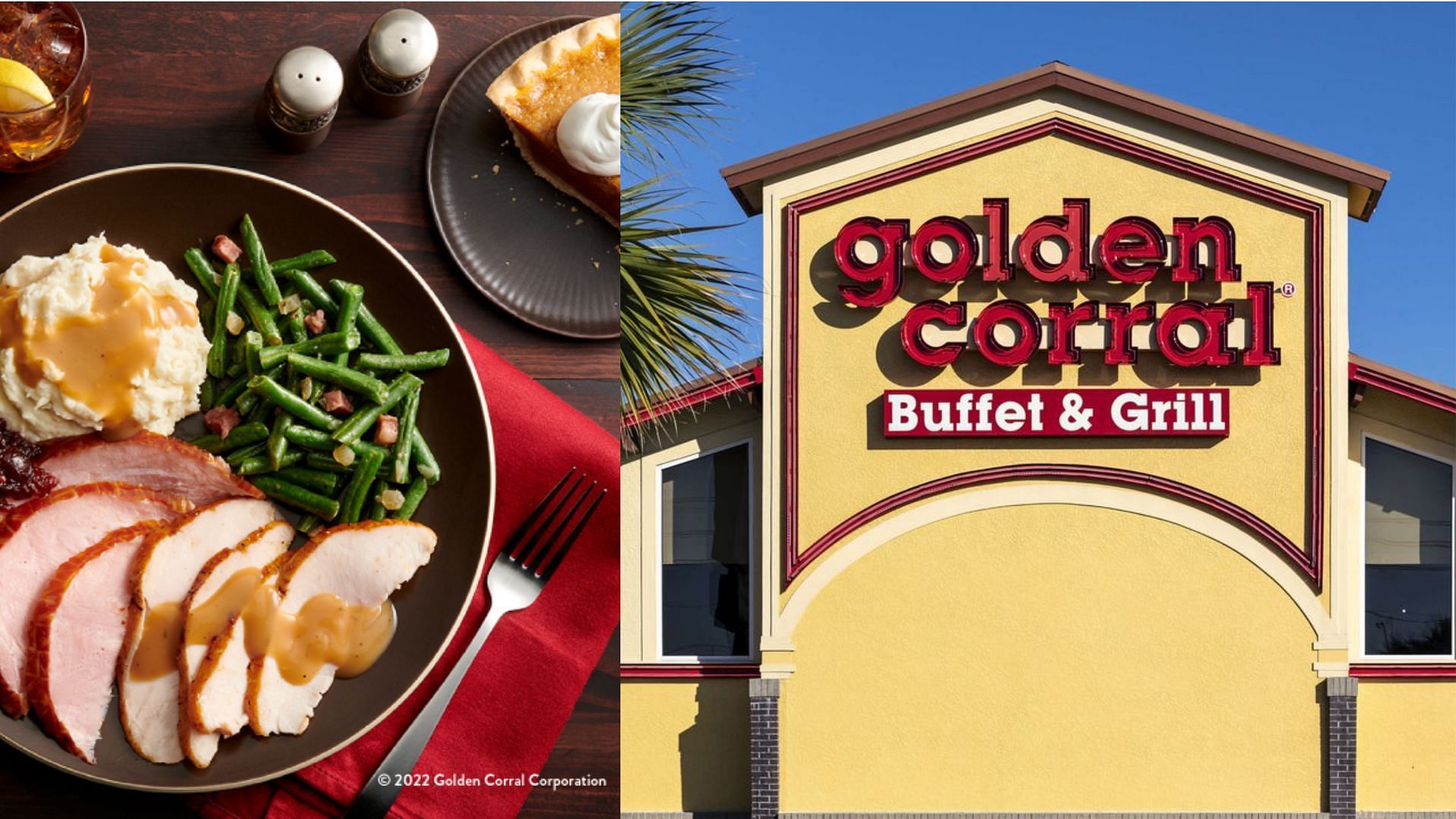 Golden Corral launches the new Feast To Go holiday menu (Image via Golden Corral/John Greim/LightRocket/Getty Images)