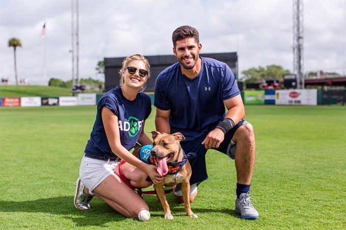 Kate Upton and Justin Verlander score grand slam for needy animals and  veterans at Astros Dog Day - CultureMap Houston