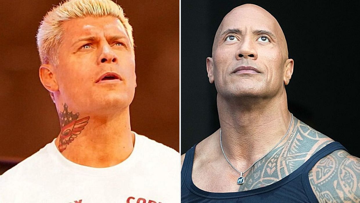 Cody Rhodes/Former World Champion The Rock