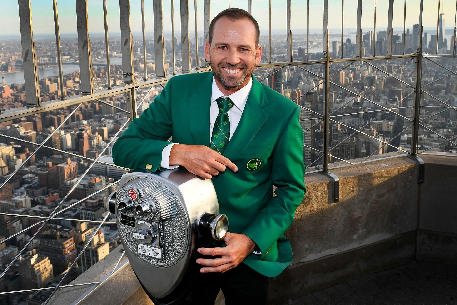 Sergio Garcia after his 2017 Masters triumph(Image Via Getty)