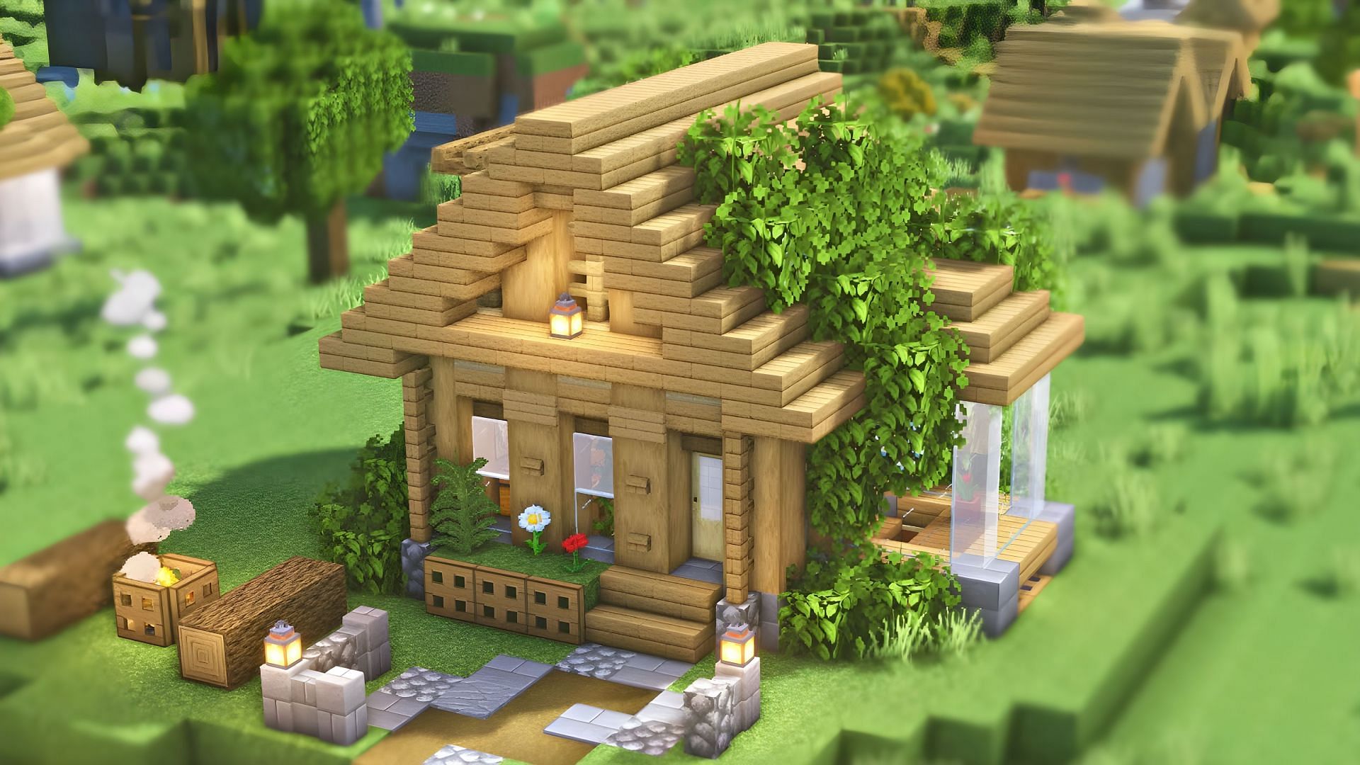 Minecraft small houses are some of the best builds (Image via Youtube/PlatinumThief)