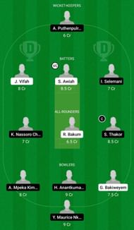 Dream11 Team for Ghana vs Tanzania - ICC Men’s T20 World Cup Sub Regional Africa Qualifier B 2022.