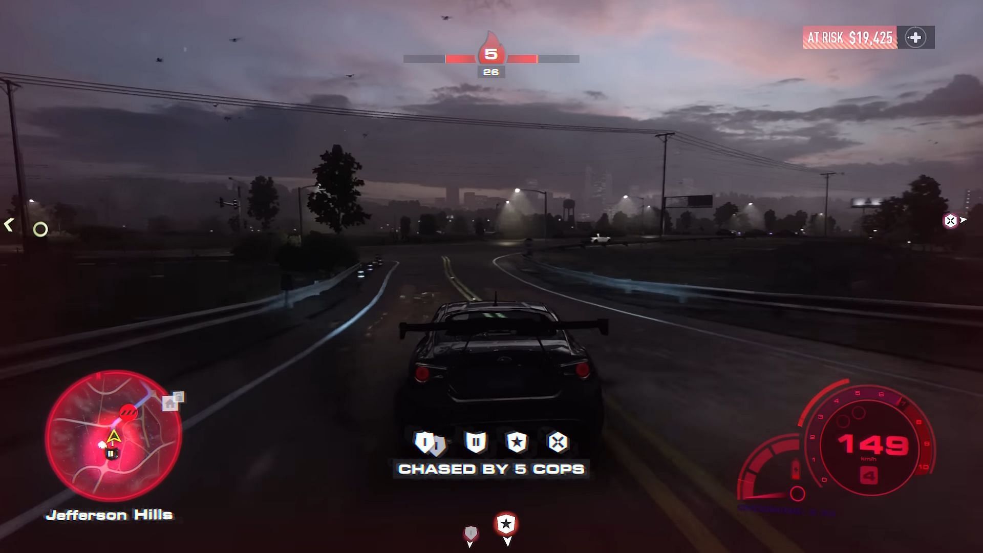 Escape the cops and lap towards victory (Image via YouTube/Viper Nine)
