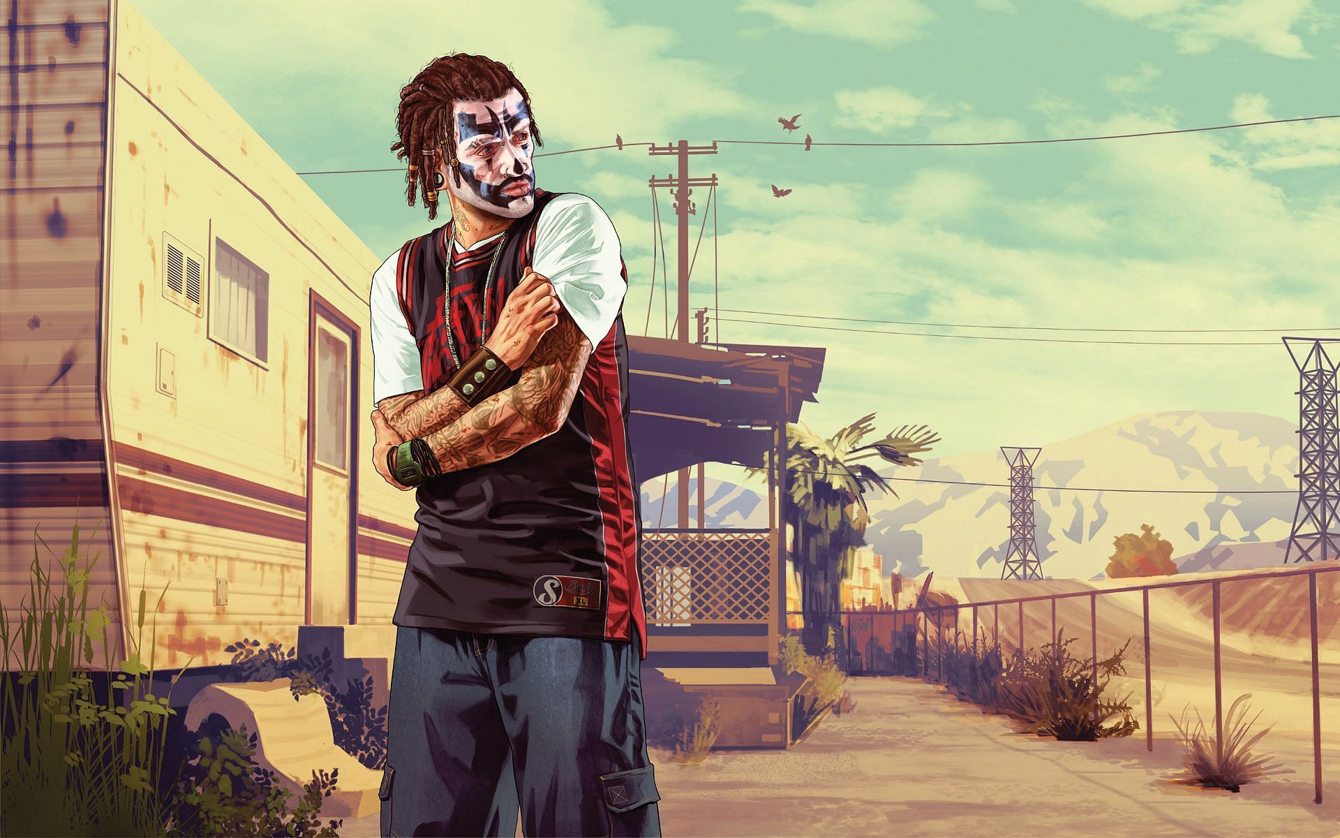 Official Grand Theft Auto V artwork for Wade (Image via Rockstar Games)