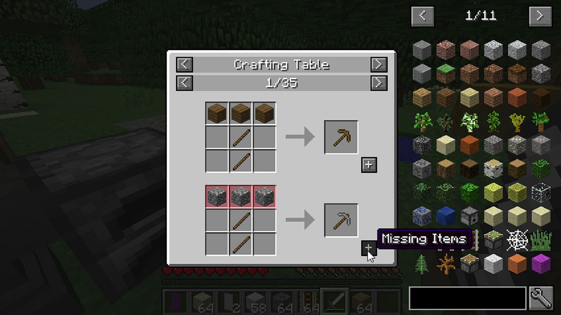 Just Enough Items makes crafting and finding specific Minecraft blocks a breeze (Image via Mezz/CurseForge)