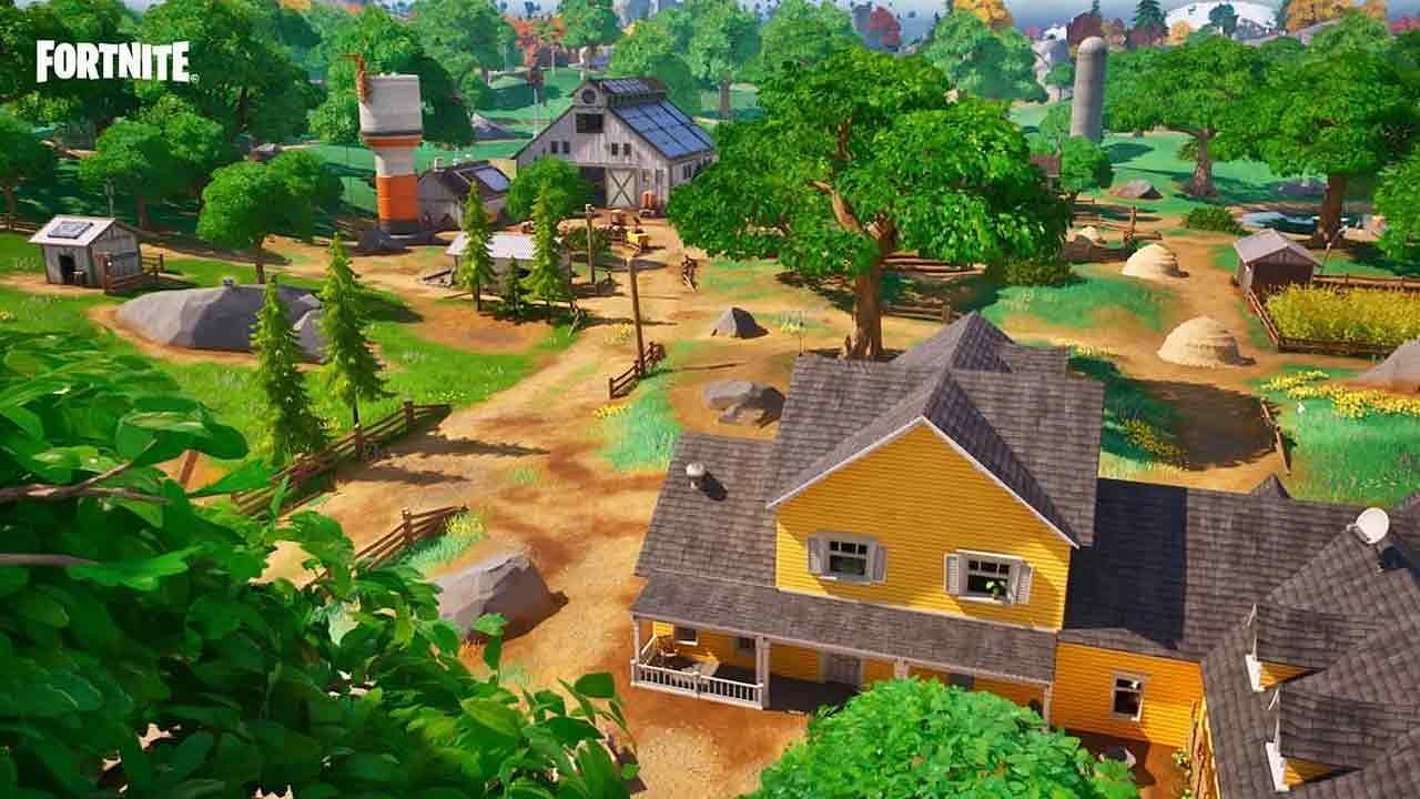 This farm in Fortnite Chapter 4 Season 1 has a lot of loot (Image via Epic Games)