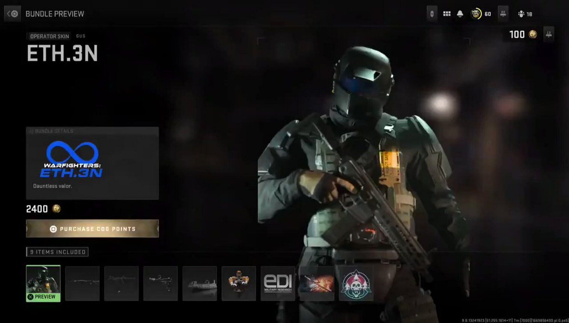 Eth.3n operator skin in Modern Warfare 2 (Image via Activision)