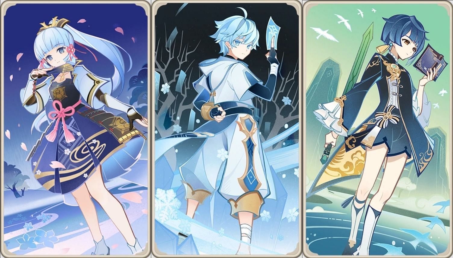 Permafreeze deck with Ayaka, Xingqiu, and Chongyun (Image via HoYoverse)