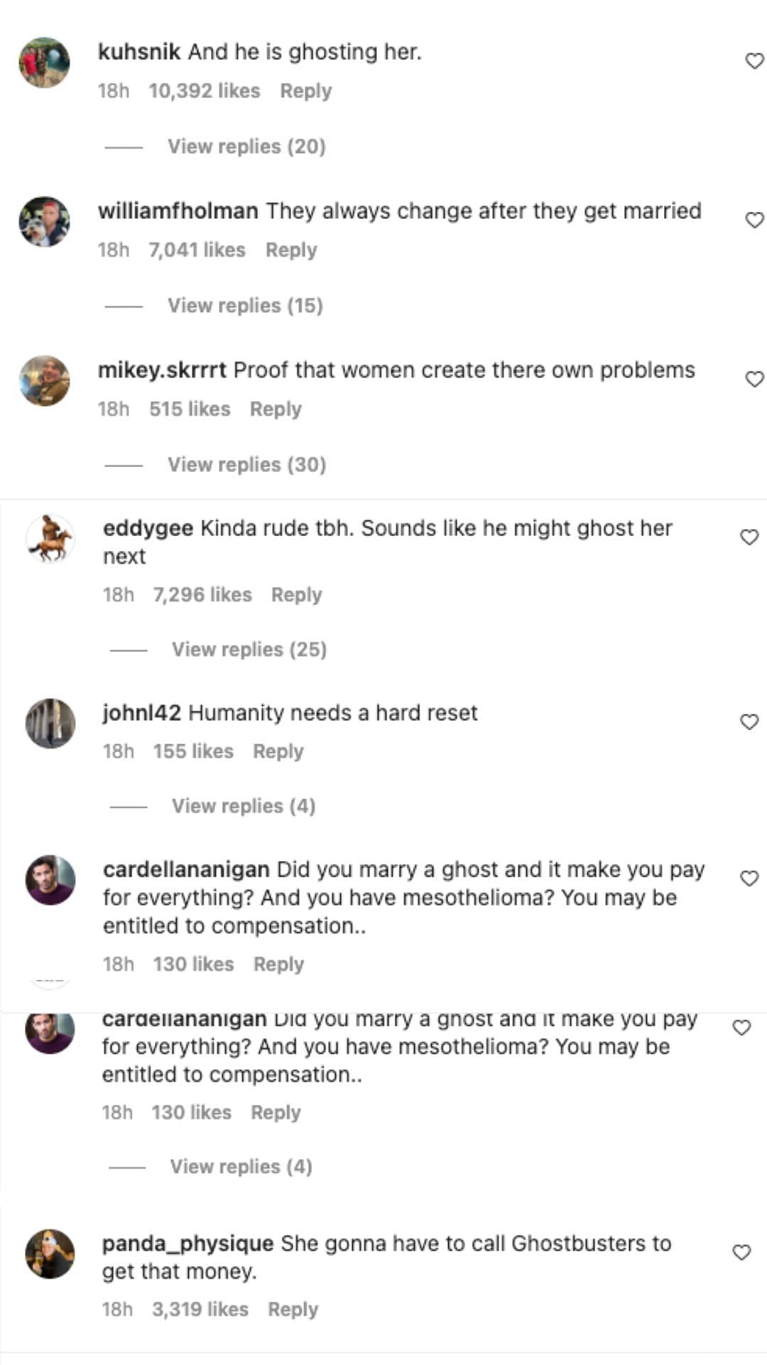 People react to Brocarde&#039;s honeymoon issues 1/2 (image via Instagram)